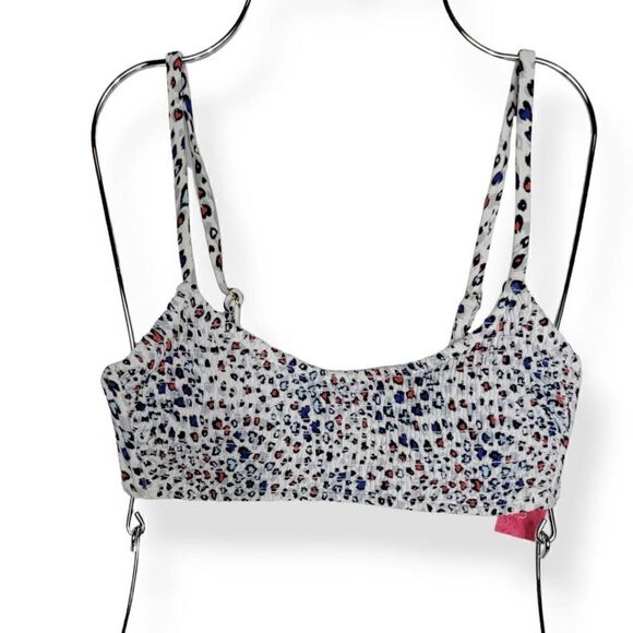 Xhilaration  Colorful Animal Print Bikini Top Medium 4-6 - Picture 1 of 3
